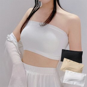 오프숄더 심리스 메쉬 튜브탑 이너브라 3컬러 2026