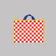 FILE BAG - CHECKERBOARD (RED)