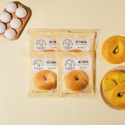 [한정수량] 마더린러 에그 베이글 4입_520g (130g*4)
