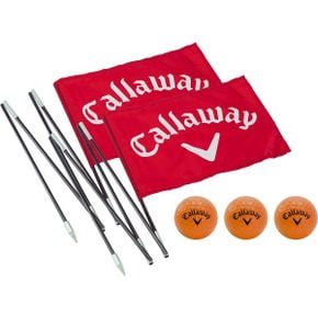 영국 캘러웨이 풀세트 Callaway Back Yard Driving Range Golf Flag Poles Red 1759499