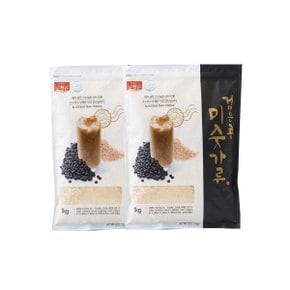 청은에프엔비 옛날 검은콩 미숫가루 1kg x 2개 대용량 세트 블랙푸드 선식 식사대용