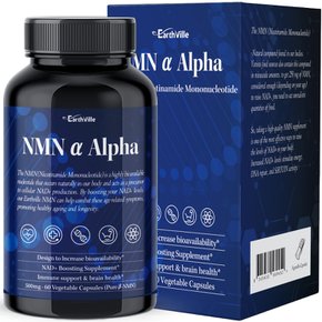 어스빌 NMN 99.9% NAD+ ALPHA 고순도 영양제 60캡슐
