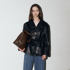 / Abel Leather Crop Jacket