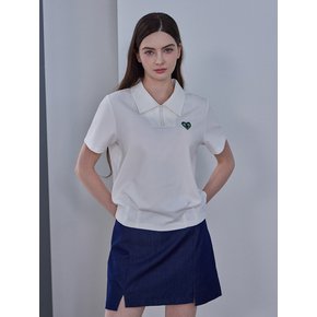 스마일하트 플랫 카라탑 화이트