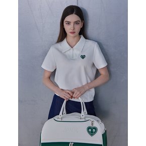 스마일하트 플랫 카라탑 화이트