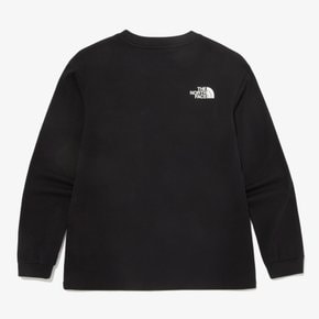 NT7TQ52T 키즈 익스플로어 레터링 긴팔 라운드 티 KS EXPLORER LETTERING L/S R/TEE