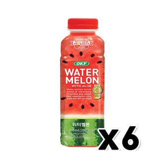  OKF 워터멜론 페트음료 500ml x 6개