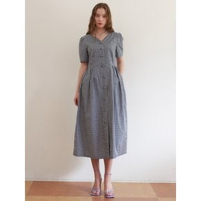 coco tulip gingham check volume dress NA