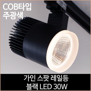 가인 스팟 레일등 블랙 COB타입 LED 30w 주광색