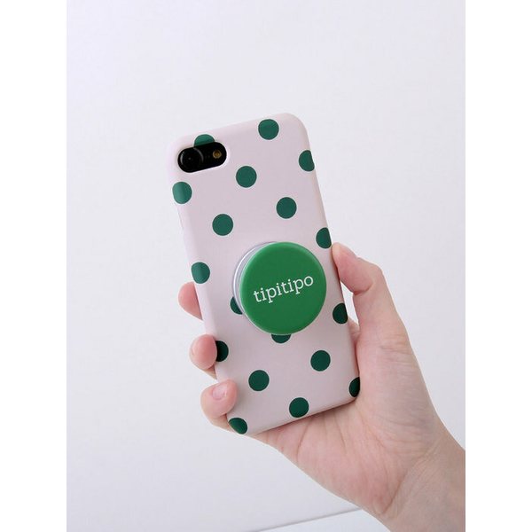 컬러도트케이스(matte)+로고그립톡 세트