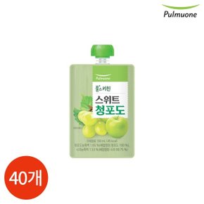 풀무원 스위트 청포도 주스 음료 100ml 40개