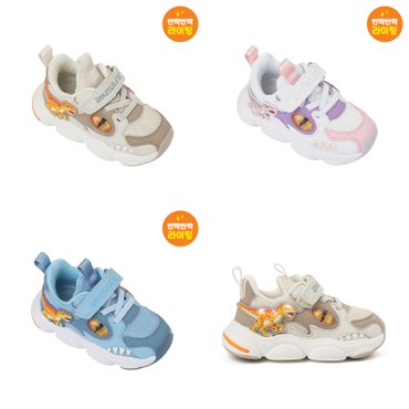 다이노솔즈 25년 S/S 신상  LED  베이비 티렉스 캐너버럴 DNKCF1TSCR11 공룡 운동화