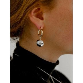 sphere hoop earring - mix