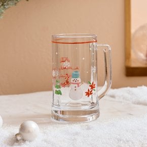 XMAS 메리티파티 하이볼잔 눈사람 380ml