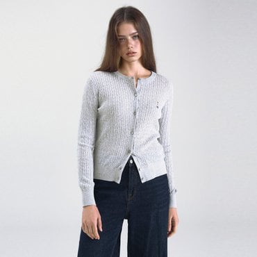 후아유 Steve High Gauge Summer Cable Cardigan WHCKF3752F