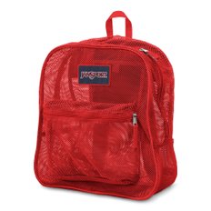 얀 스포츠JanSport 메쉬 팩 시스루 백팩 레드 테이프