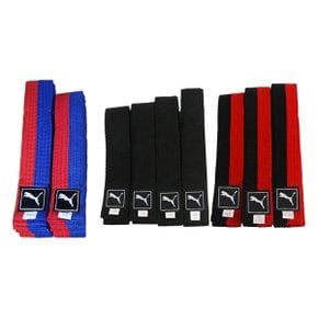 푸마 태권도 품띠 검정띠 태극띠 한번띠 (폭4cm) 태권도용 품띠 검정띠 태극띠(빨강+파랑)