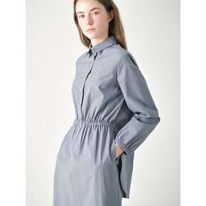 banding shirt dress_grey