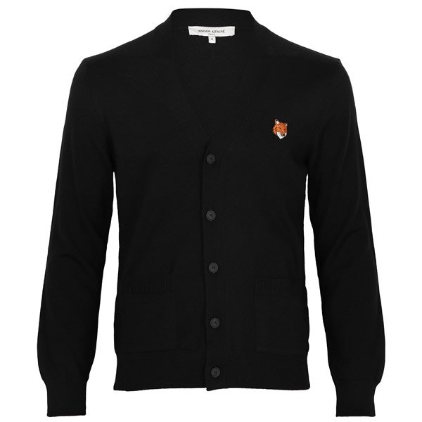 [부산점] 25FW 블랙 폭스 헤드 울 브이넥 카디건 PM00501KT1181 P199