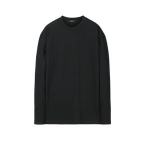 [25SS] 블랙《EasySlub》Loose Fit 라운드 티셔츠 ARTS5A102BK