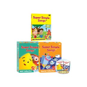 DVD - 슈퍼심플송 베스트+스페셜 콜렉션 32종 전체세트 16DVD+16CD+가사집 SUPER SIMPLE SONG AB