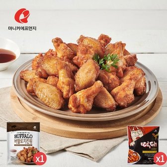  마니커에프앤지 버팔로치킨윙 1kg + 떡대 국물떡볶이 640g