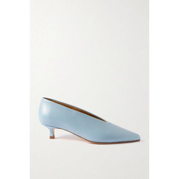 에이디 클라라 스카이 블루 가죽 키튼 힐 펌프스 46376663162976766