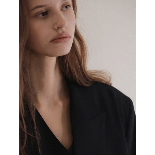 Stripe Four Set Up Suit-Overfit Double Breast Jacket