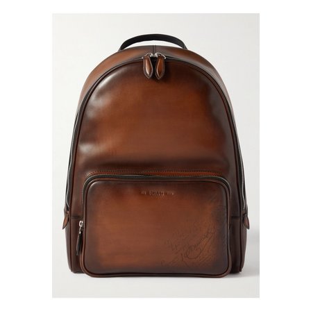 벨루티 Scritto Leather Backpack 36856120585614790