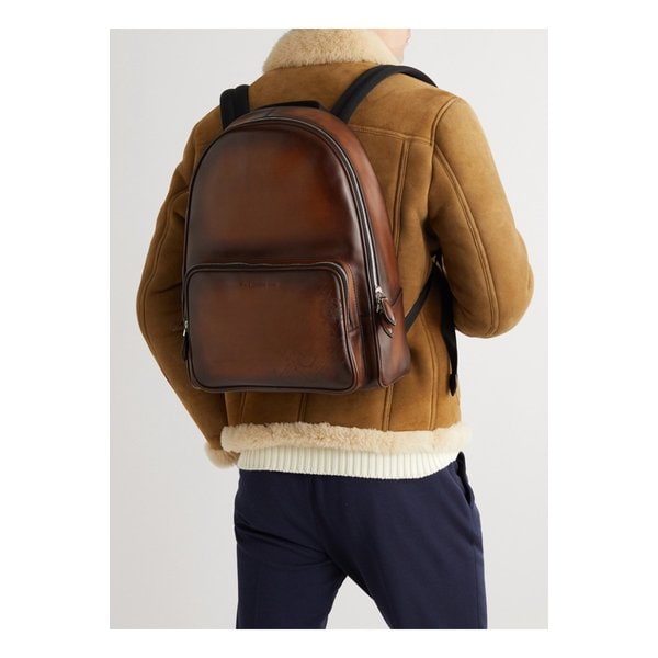 Scritto Leather Backpack 36856120585614790