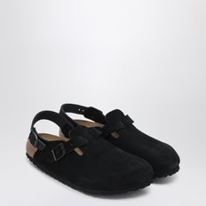 [해외배송] 버켄스탁 블랙 스웨이드 아나토미컬 코르크 뮬 1028348SUE BLK