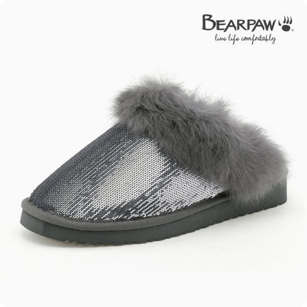 [베어파우] 여성 JULIE RABBIT FUR 슬리퍼(K7003007KD-W) - SSG.COM