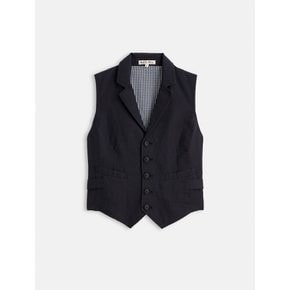 Suitish Vest In Drapey Twill Black (VV3336AW15)