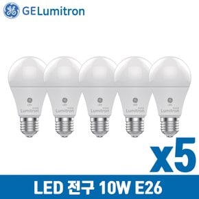 GE루미트론 LED 알뜰 전구 10W E26 x 5개