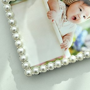 추억보관 깔끔 진주 사진액자 테이블액자 491 사이즈별