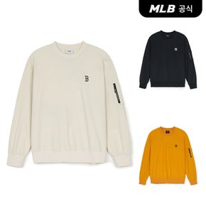 [코리아공식] [MLB] 베이직 고프코어 우븐 맨투맨 (3 COLOR)