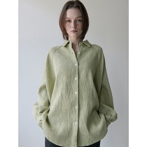 OU824 wrinkle raglan shirts (2colors)