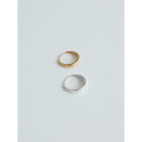 SILVER 925 LUNA 원터치 링 귀걸이_골드 [4 SIZE]