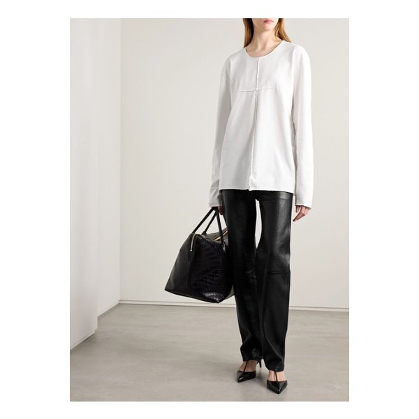 케이트 키트 패널 코튼 저지 티셔츠 화이트 1647597358465018