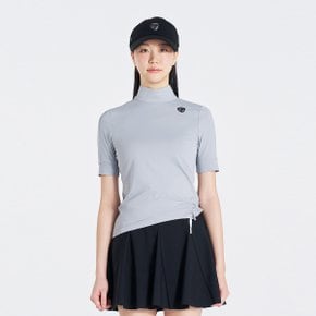 [엑셀러]25SS 여성 셔링 하이넥 5부소매 티셔츠 TWTHO6141-190