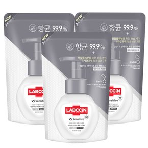 V3 센서티브 핸드워시 리필 200ml x 3개 거품형