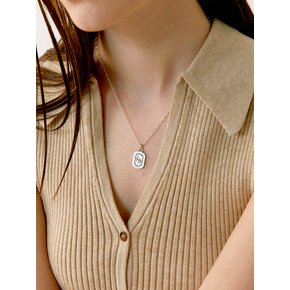 fINE Tag Necklace_Silver