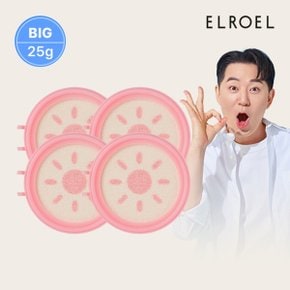 핑크 톤업 빅 선쿠션 리필 25g x 4개_ELROEL