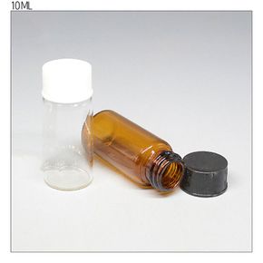 10ml 갈색 투명 유리 바이알 샘플병 100ea