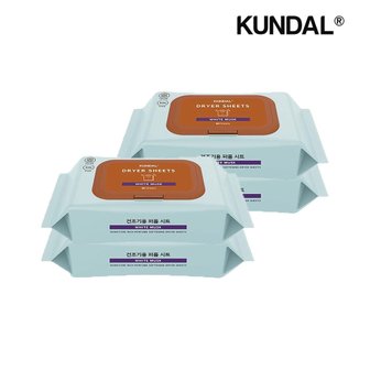 쿤달 시그니처 10배 초고농축 리치 퍼퓸 드라이시트 화이트머스크 80매 2개 x2개 (총 4개)