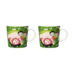 이딸라 무민 아라비아 머그 300ml 팅거미&밥 그린 2개[34640659]