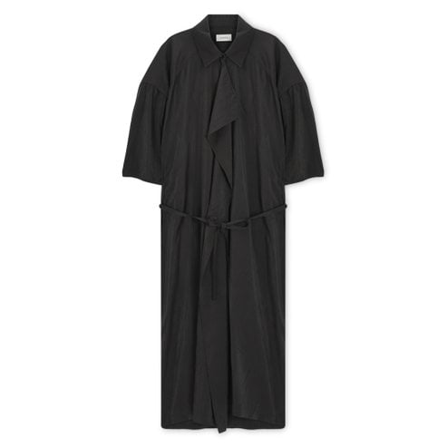 르메르 여성 에시메트리컬 셔츠 롱 다크 에스프레소 원피스 DR1056 LF1308 507
