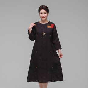 더하랑 다래드리 여름 인견 원피스 보라