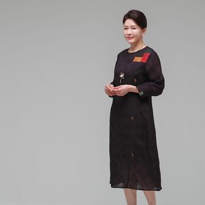 더하랑 다래드리 여름 인견 원피스 보라