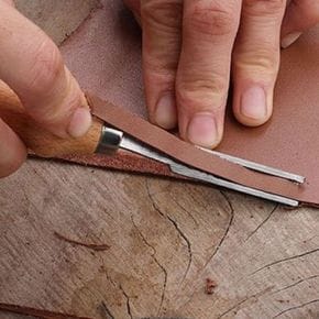 가죽 공구 섬세한 작업용 4mm 엣지 조각도 손피할기